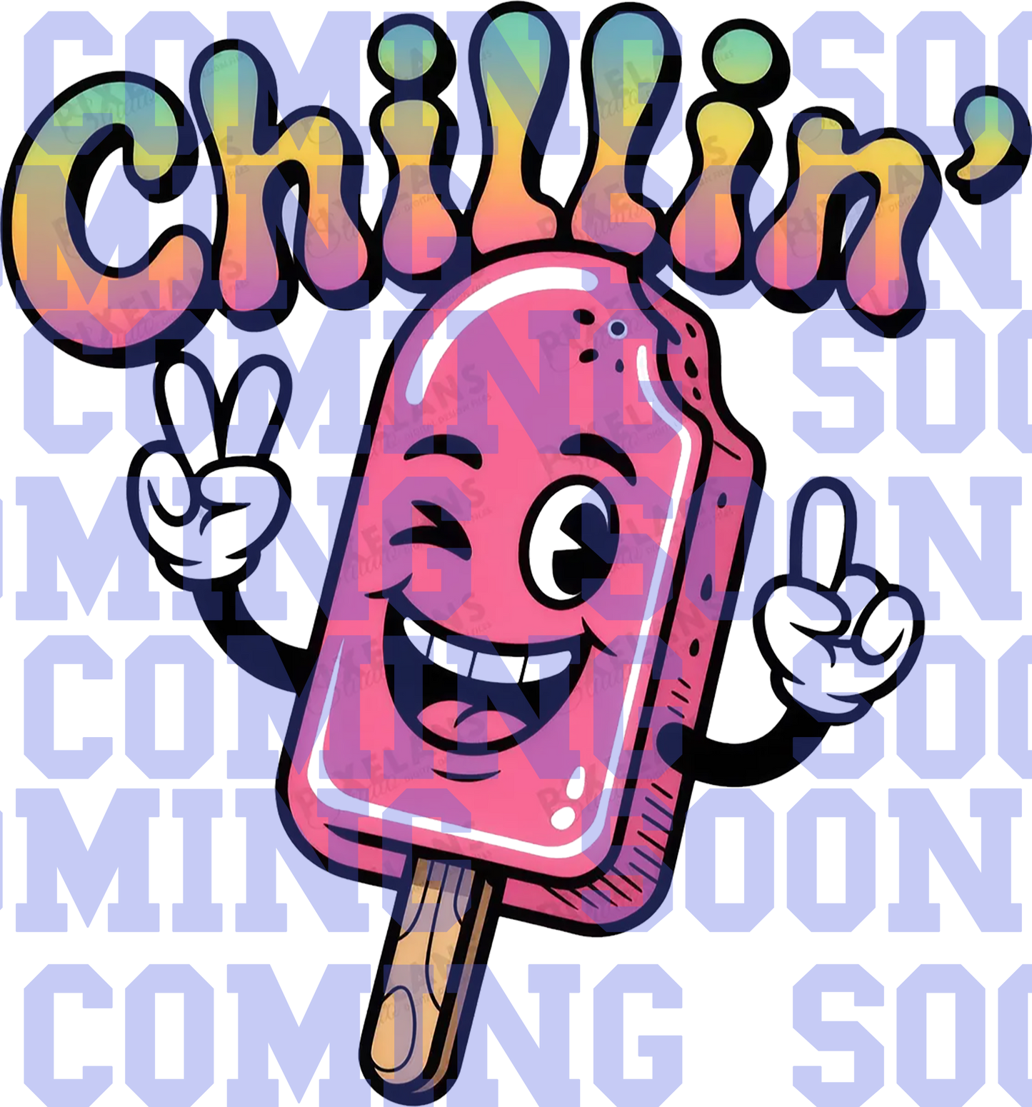 In Progress: Chillin' Wood Sign 12"