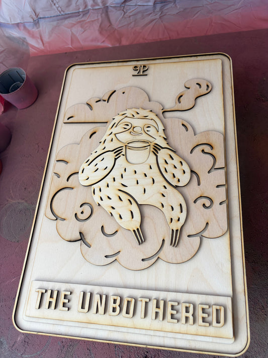 Completed: The UnBothered Tarot Card 17”