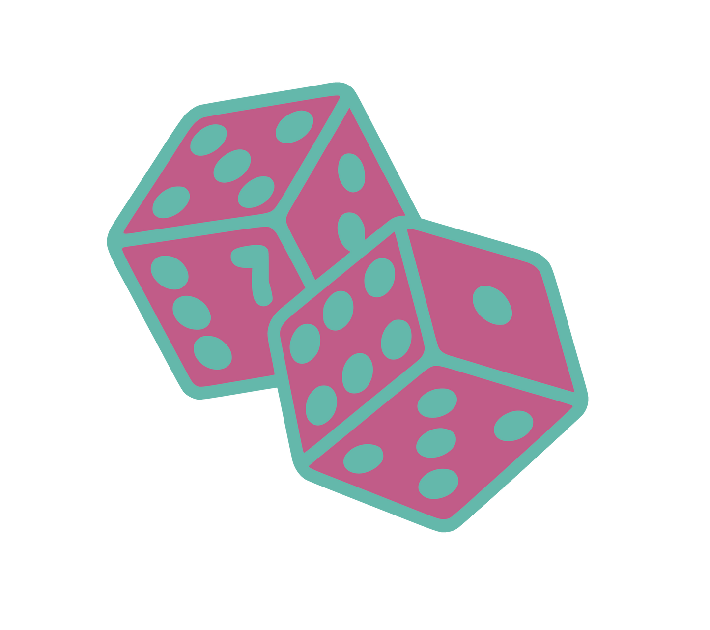 In Progress: Dice wood Art