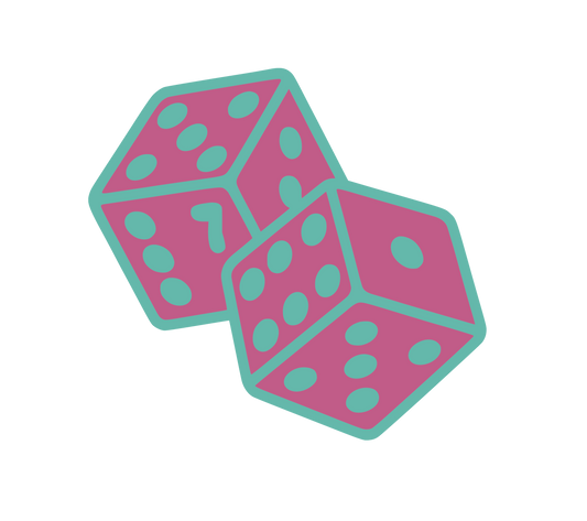 Dice wood Art