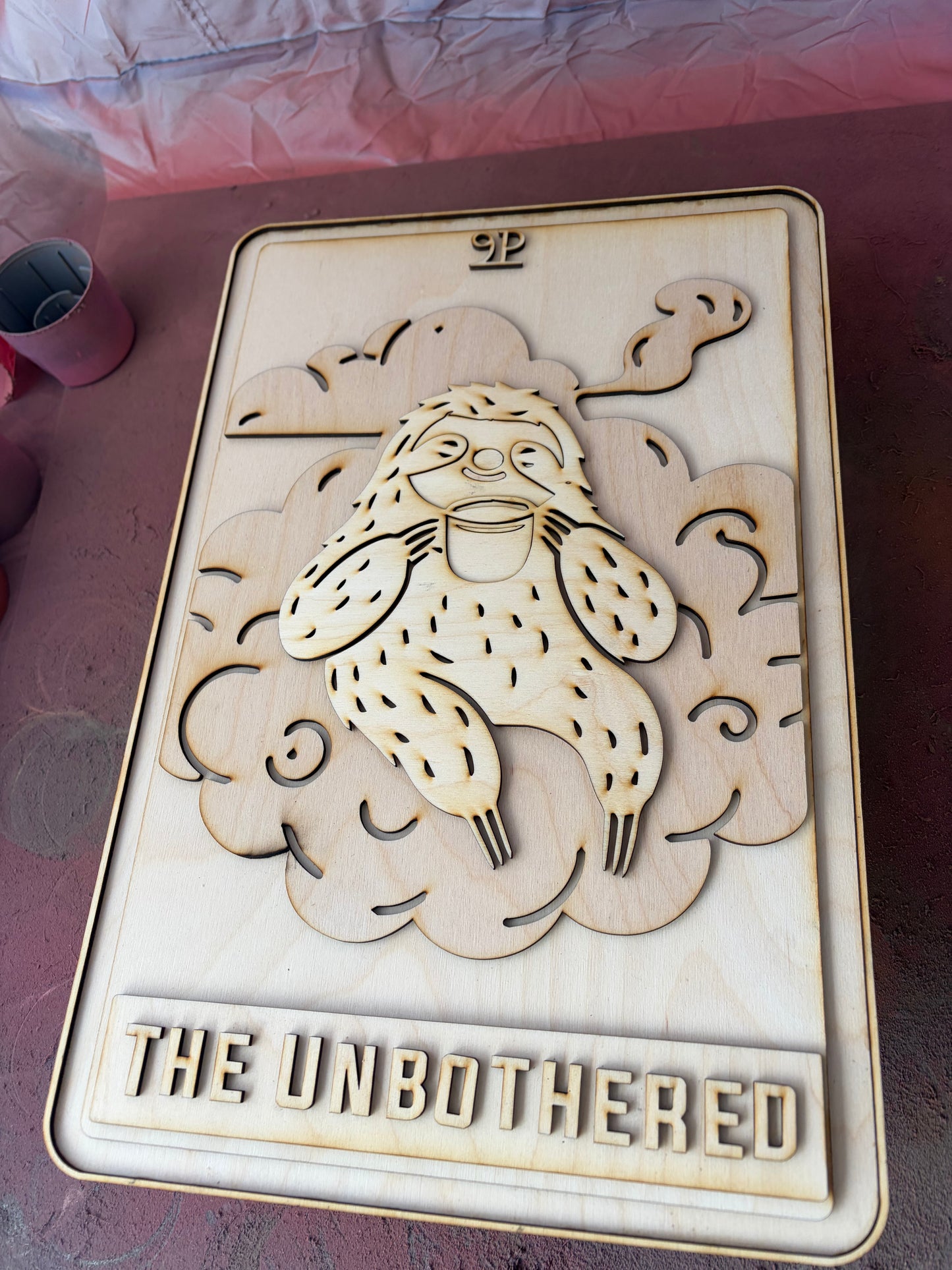 Completed: The UnBothered Tarot Card 17”