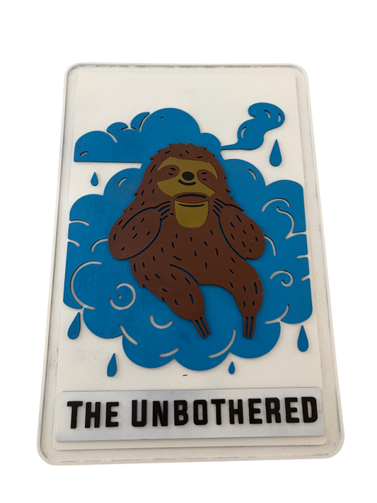 The UnBothered Tarot Card 17” Wood Sign