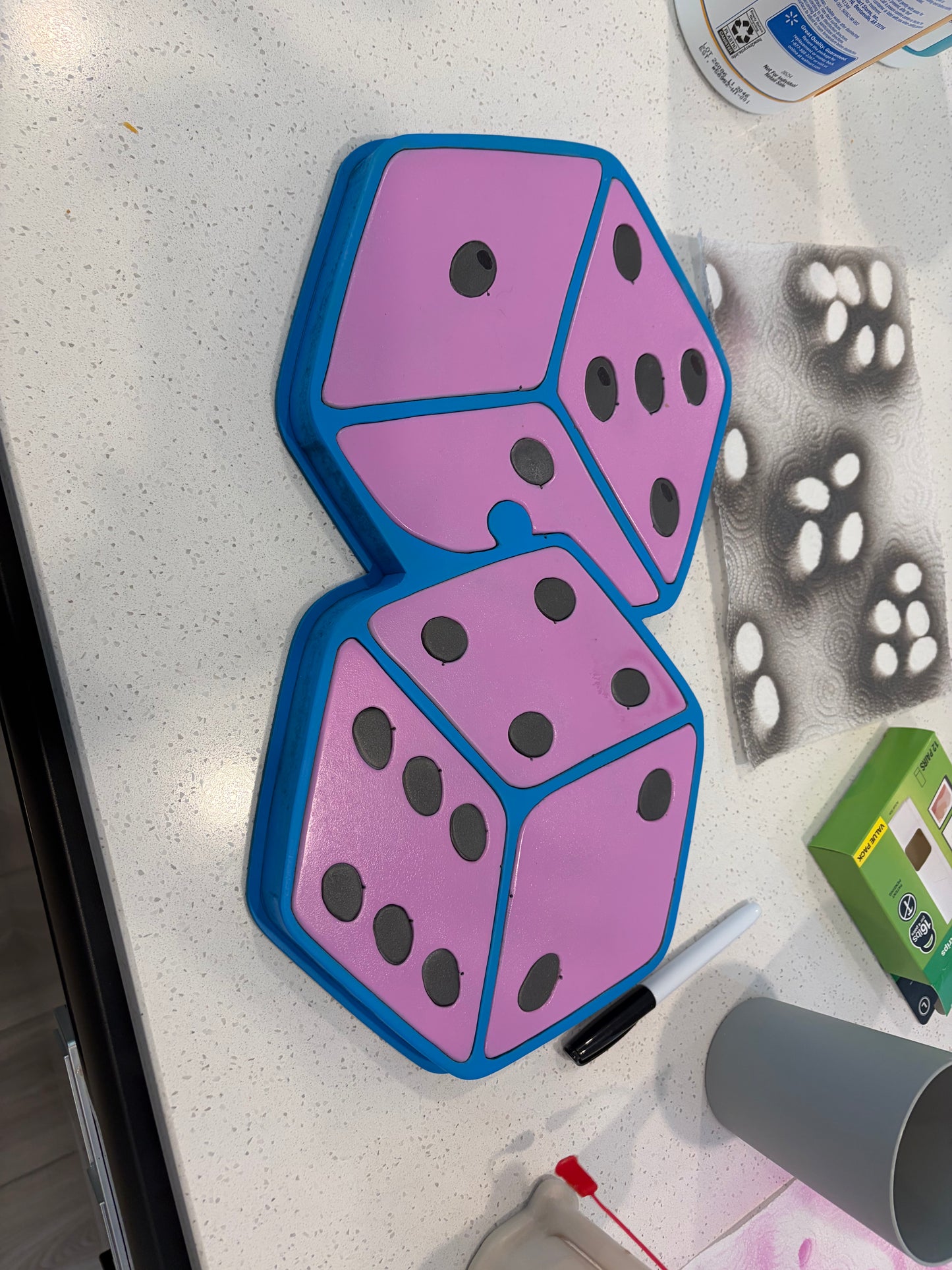 Dice wood Art