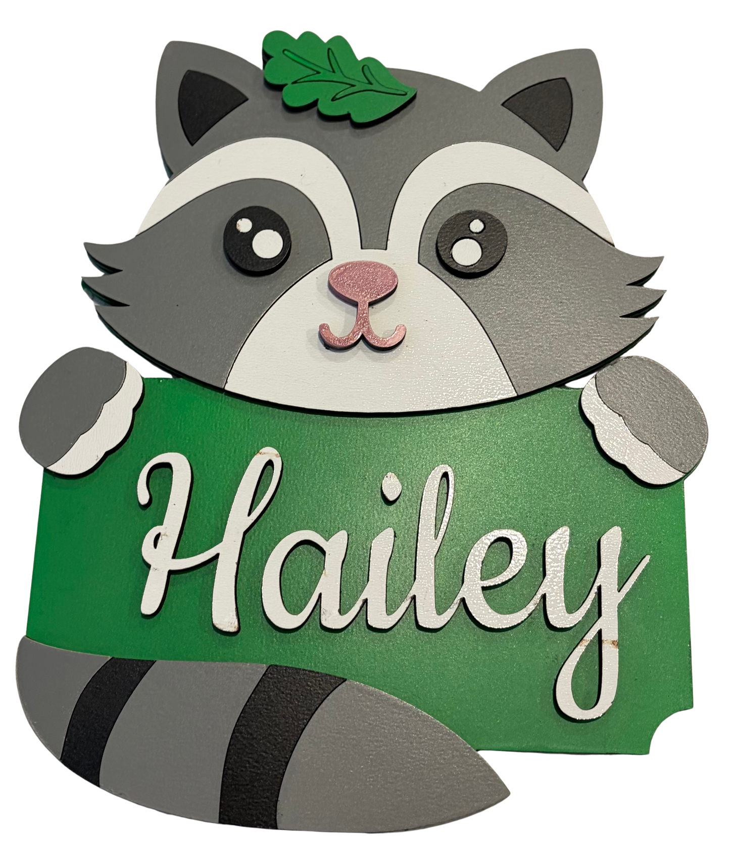Raccoon Name Sign